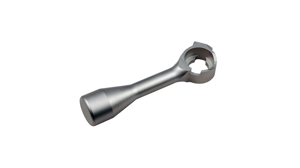 Precision Hardcore Gear Savage Stainless Steel Clear Smooth Bolt Handle - RH, Clear, HC-91335