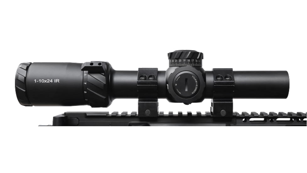 XTS 1-10x24mm 30mm Tube Rifle Scope, Black, XTS-1-10X24F