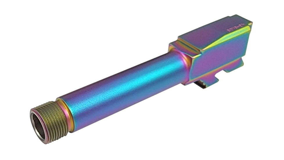 XTS Pistol Barrel Threaded, Glock 43, 9mm Luger, 1-10 Twist, 1/2x28 Thread, Chameleon, Rainbow, One Size, G43-BART-R