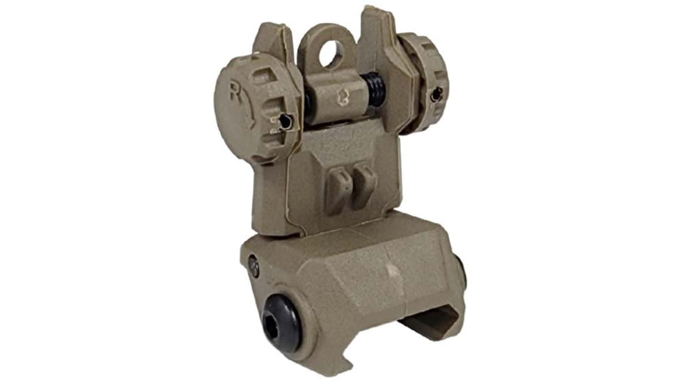 XTS Polymer Rear Flip-Up Sight, Tan FDE, XTS-FRST