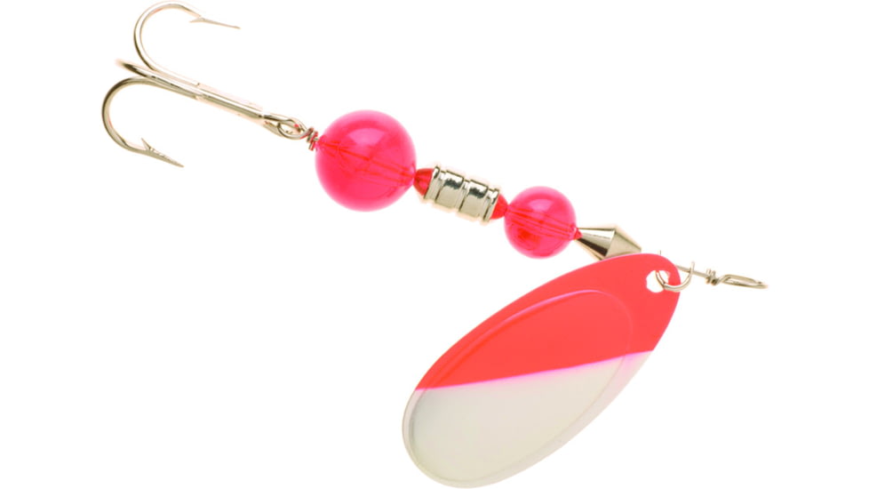 Yakima Bait Flash Glo UV Squid Casting Spinner, 1/2 oz, Red White with Pink Squid, 1136U-RW