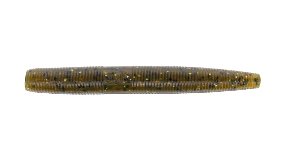 Yamamoto Baits Ned Senko Worm, 10, 3in, Green Pumpkin Magic, YAM-9N3-10-355