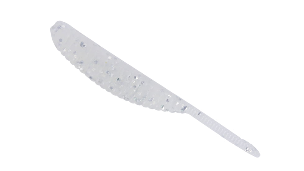 Yamamoto Baits 3in Shad Shape Worm, 10 pack, Blue Pearl-Silver Flake, YAM-68JR-10-031