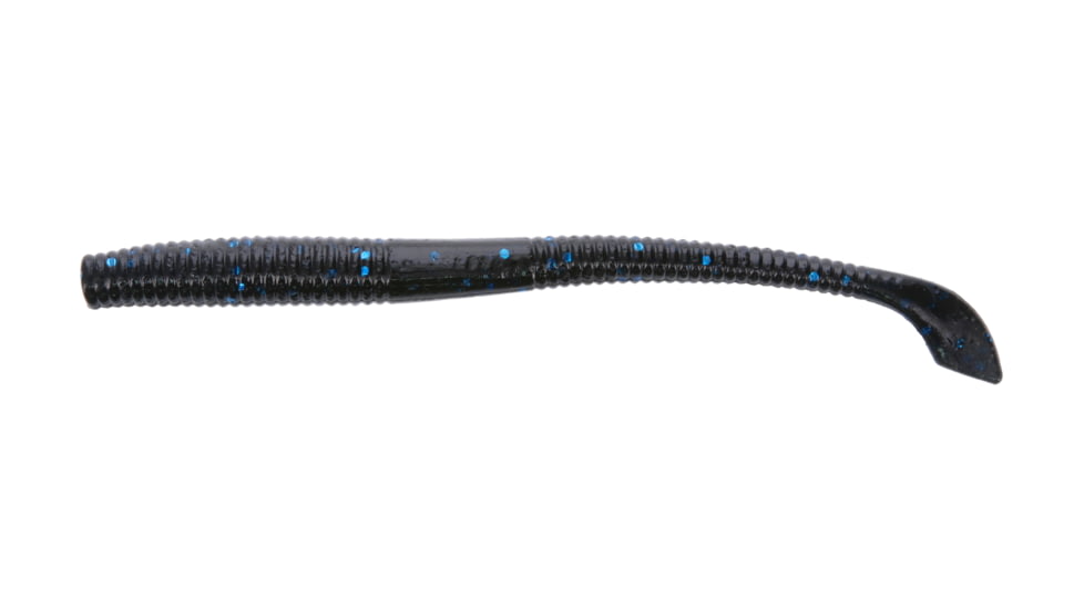 Yamamoto Baits Kut 4in Tail Worm, 20, Black-Blue, YAM-7-20-021