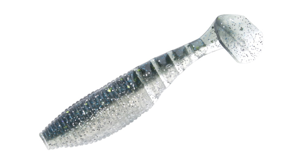 Yamamoto Baits Paddle Tail Zako Soft Bait, 5, 4in, Green Gizzard, YAM-134P-05-9008