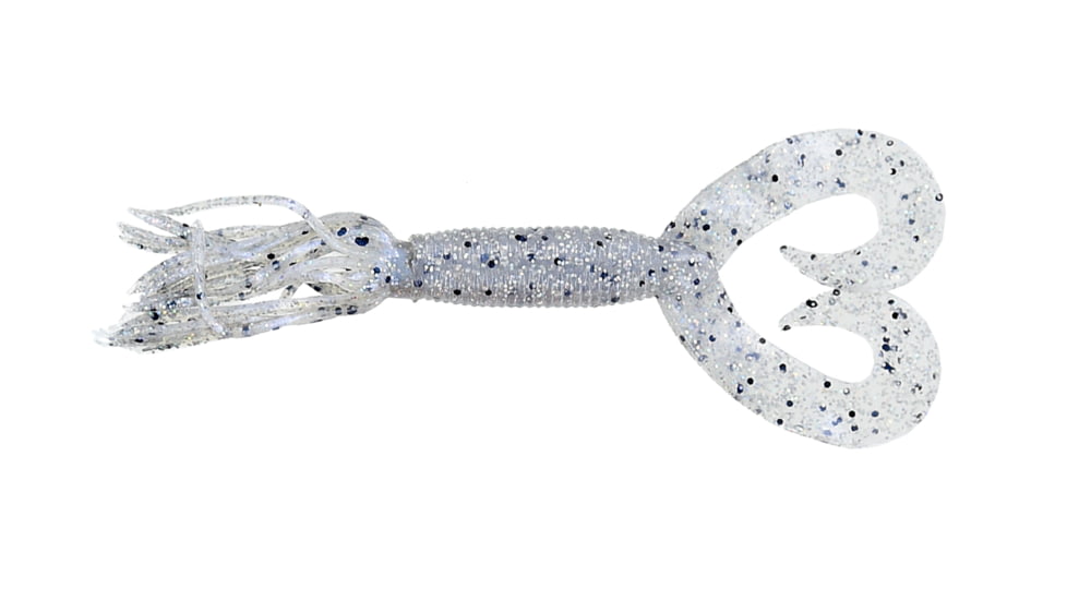 Yamamoto Baits Double Tail 5in Hula Grub, 10 Pack, Blue Pearl-Black-Hologram, YAM-97-10-239