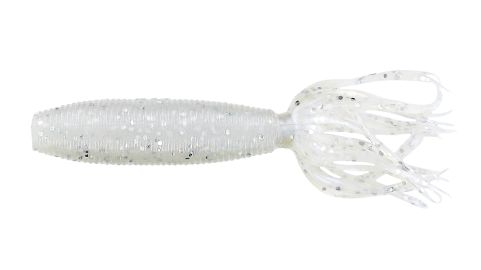 Yamamoto Baits Fat Ika Soft Bait, 10, 4in, Blue Pearl-Silver Flake, YAM-92F-10-031
