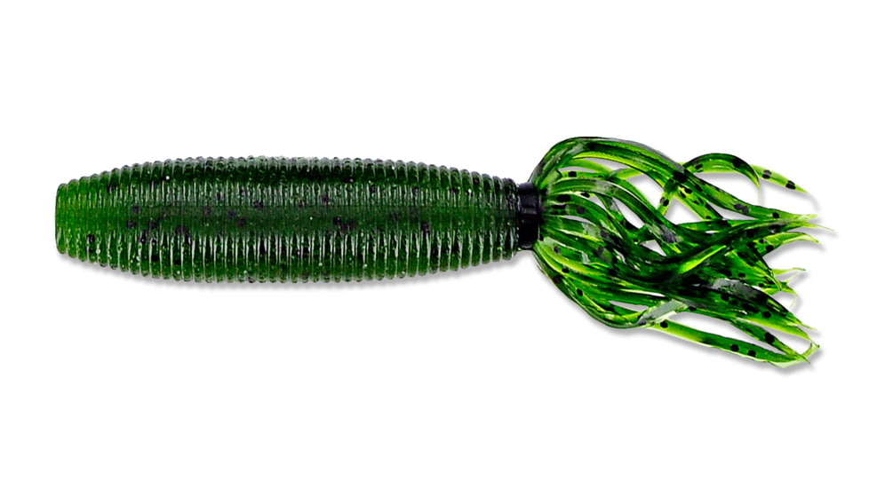 Yamamoto Baits Fat Ika Soft Bait, 10, 4in, Watermelon with Black Flake, 92F-10-194J