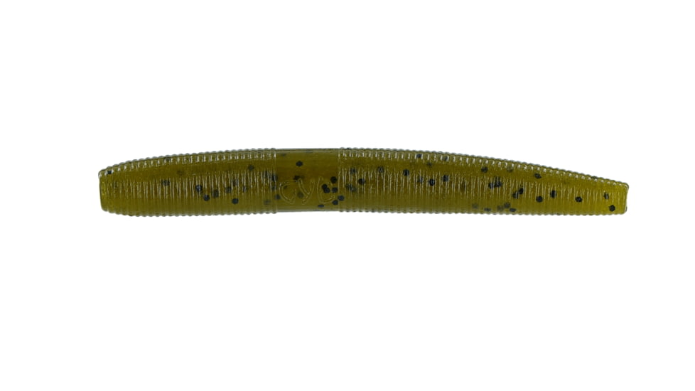 Yamamoto Baits Fat Senko Worm, Green Pumpkin w/ Black Flake, YAM-9C-10-297