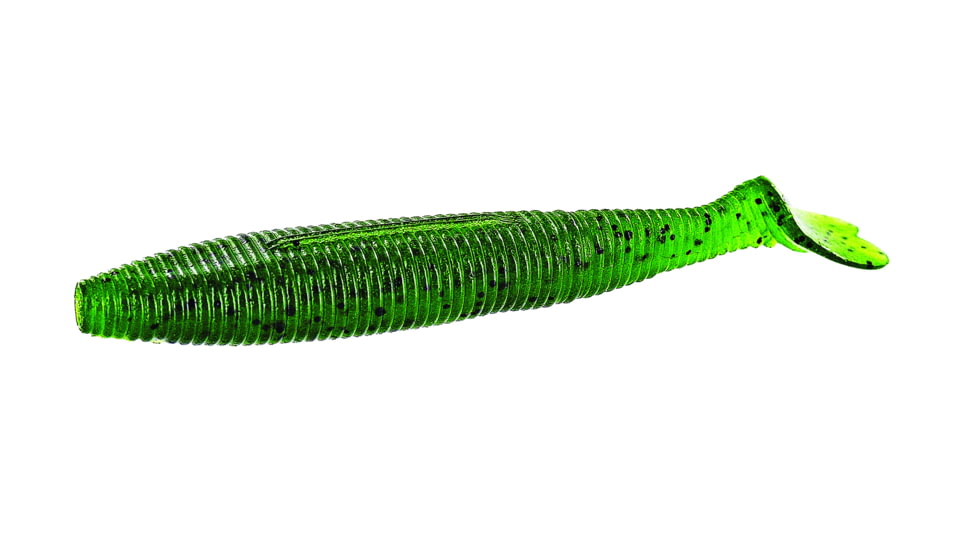 Yamamoto Baits Heart Tail 4.5in, 5pk, Watermelon with Black Flake, 128-05-194J