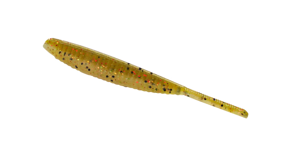 Yamamoto Baits Shad Shape Worm 3.75in, Perch, YAM-68L-10-968