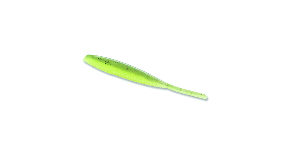 Yamamoto Baits Shad Shape Worm, 10, 3.75in, Baby Bass Crystal Clear Belly Laminate, YAM-68L-10-939
