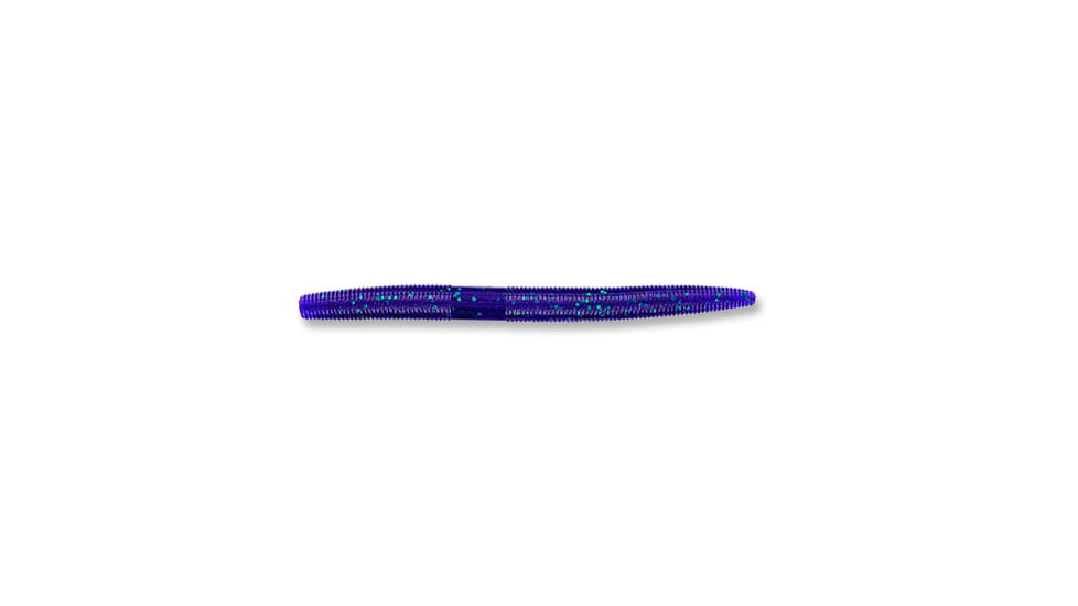 Yamamoto Baits Senko 5in Worm, 10 Pack, June Bug Purple/Emerald Flake, YAM-9-10-213