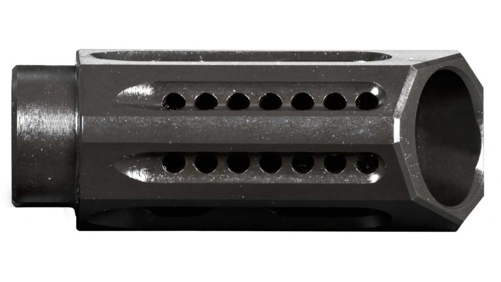 Yankee Hill 26-MB-A Slant Muzzle Brake 5.56mm Threaded 1/2-28 TPI Steel Black