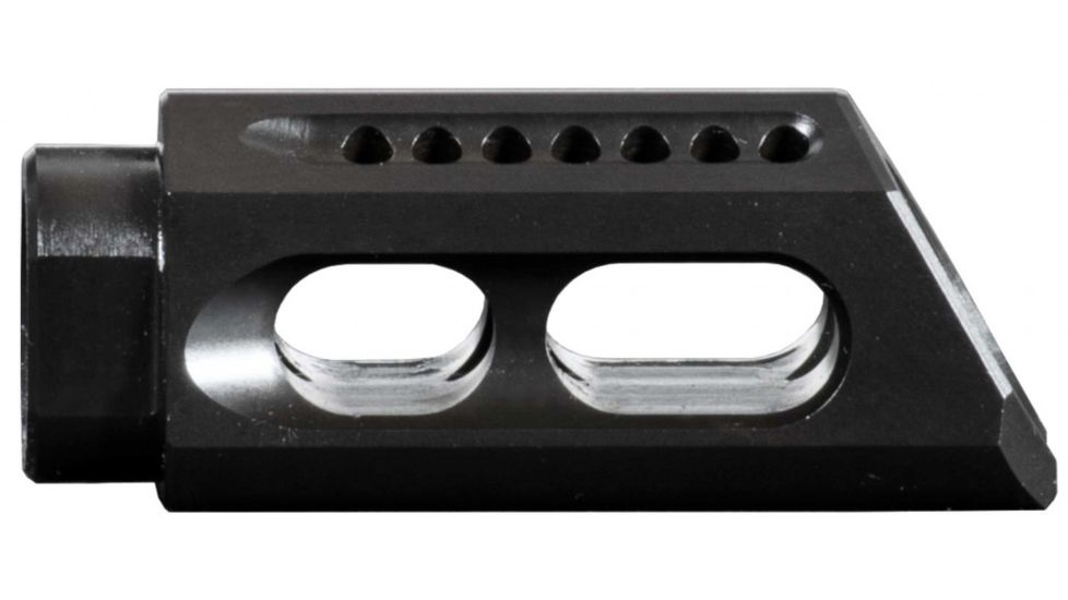 Yankee Hill 26-MB-A Slant Muzzle Brake 5.56mm Threaded 1/2-28 TPI Steel Black