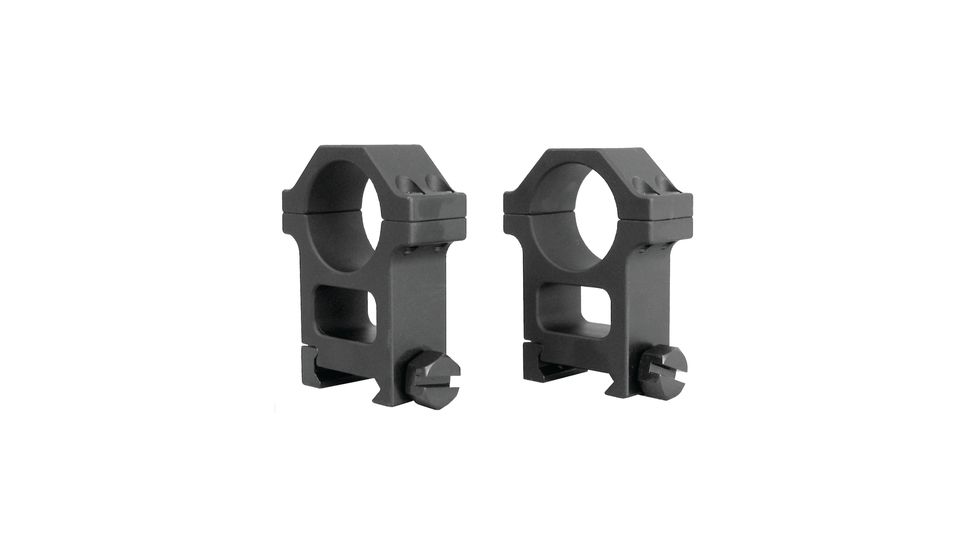 Yankee Hill Machine 4-Screws Scope Rings AR-Tall One Inch Weaver Matte Black