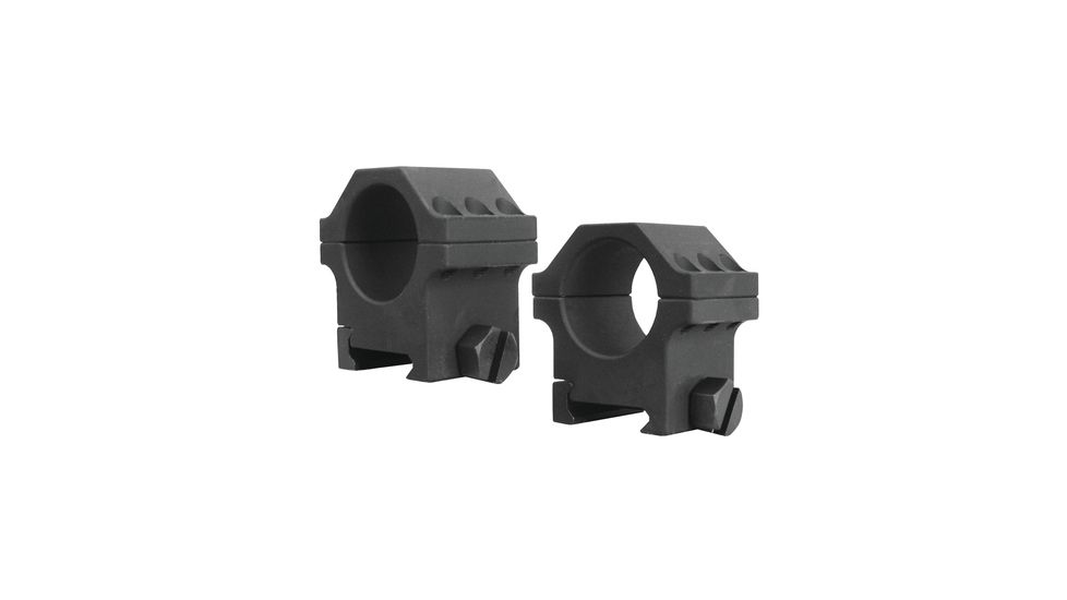 Yankee Hill Machine 6-Screw Scope Ring Set Medium One Inch Weaver Matte Black