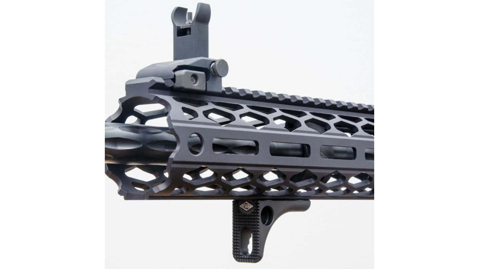 Yankee Hill Machine M-Lok Hand Stop, Black Knurled Aluminum, Hardcoat Anodized, 5405A
