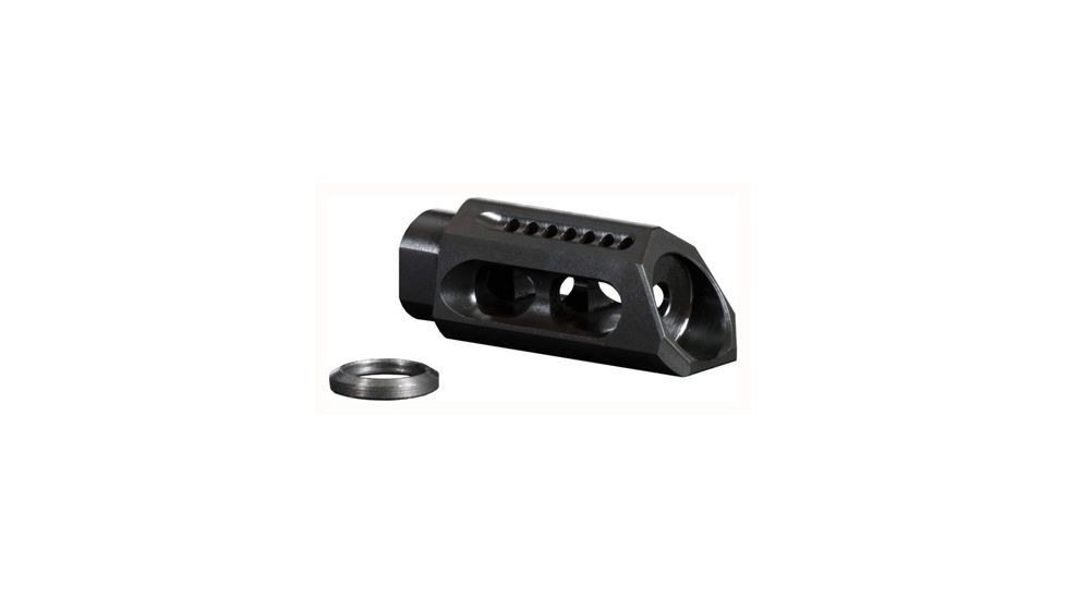 Yankee Hill Machine Yhm Slant Muzzle Brake/comp 6.8/7.62/9mm 1/2x36 Threads