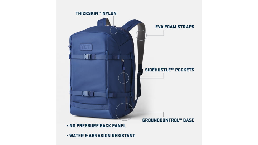 Yeti Crossroads Backpack, 35L, Black, 26010000283