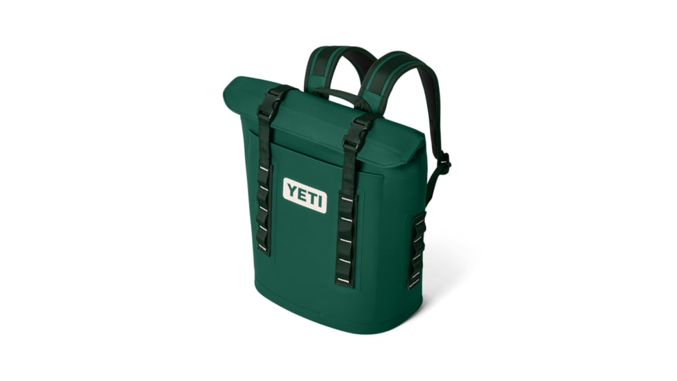 Yeti Hopper Backpack Soft Cooler M12, 20 Cans, Black Forest Green, 18060131827