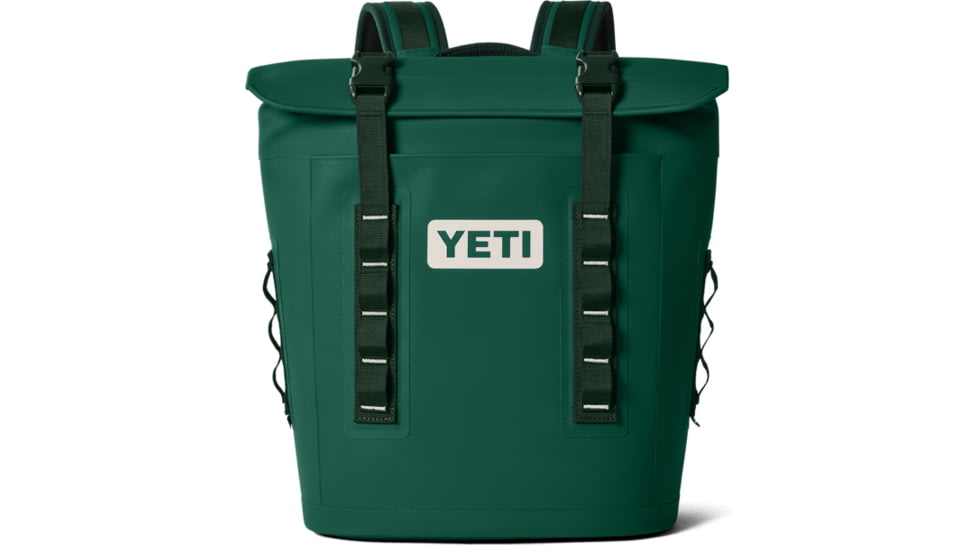 Yeti Hopper Backpack Soft Cooler M12, 20 Cans, Black Forest Green, 18060131827