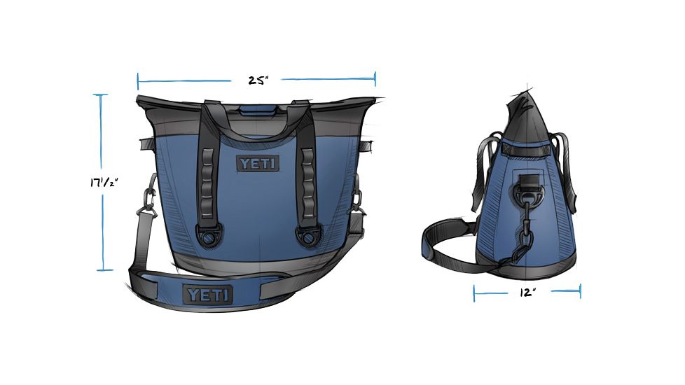 Yeti Hopper M30 Soft Cooler, Navy, 18025180000