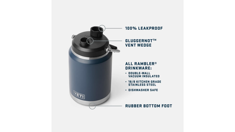 Yeti Rambler 1/2 G Jug 2.0, Navy, 21071501994