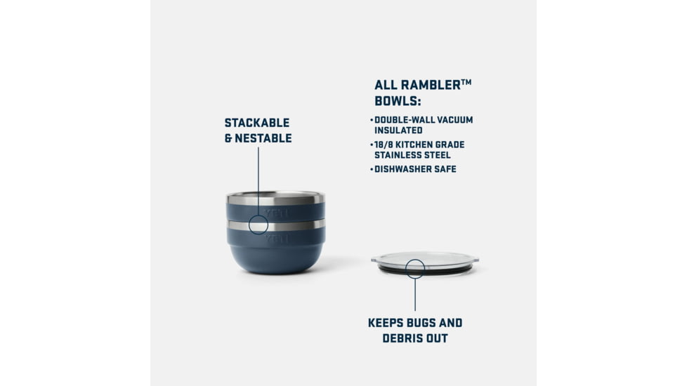 Yeti Rambler 1 Qt Bowl, Navy, 1 QT, 21071505266