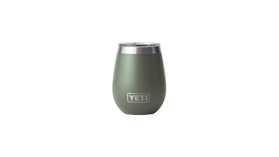 Yeti Rambler 10 oz Wine Tumbler with MagSlider Lid, CampGreen, 21071501686