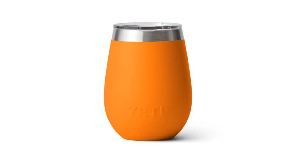 Yeti Rambler 10 oz Wine Tumbler with MagSlider Lid, King Crab Orange, 21071500532