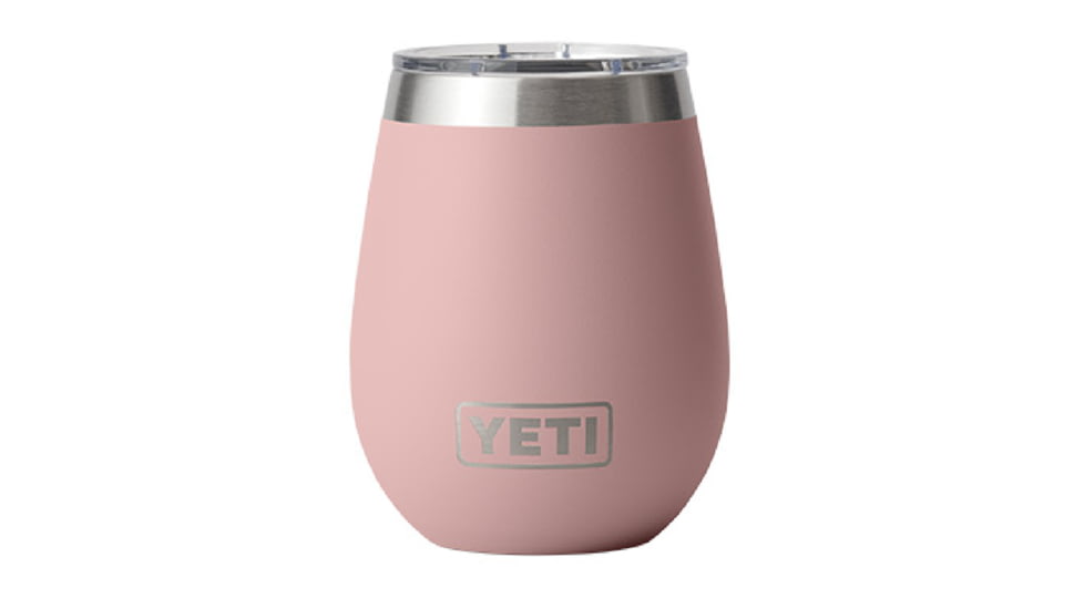 Yeti Rambler 10 oz Wine Tumbler with MagSlider Lid, Sandstone Pink, 21071500921