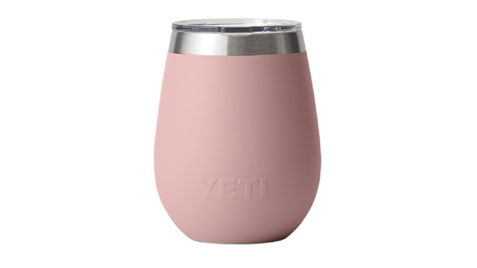 Yeti Rambler 10 oz Wine Tumbler with MagSlider Lid, Sandstone Pink, 21071500921