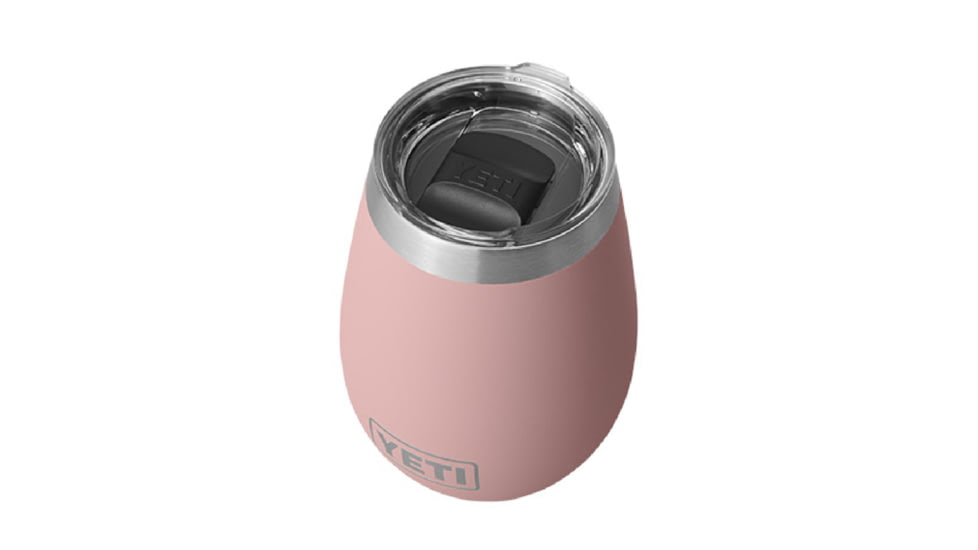 Yeti Rambler 10 oz Wine Tumbler with MagSlider Lid, Sandstone Pink, 21071500921