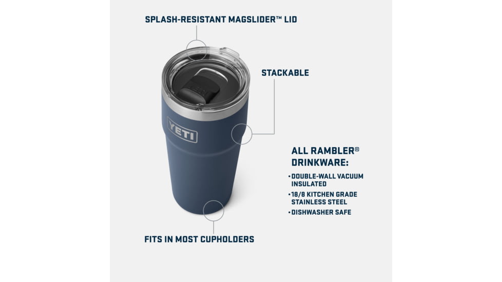 Yeti Rambler 16 Oz Pint MS, Camp Green, 16 oz, 21071501690