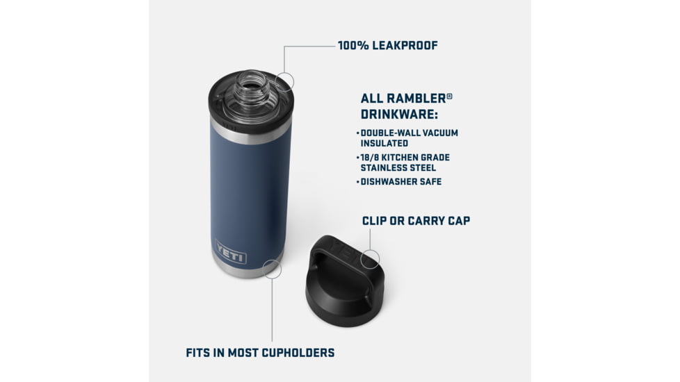 Yeti Rambler 18 oz Bottle Chug, Firefly Yellow, 18 oz, 21071504708