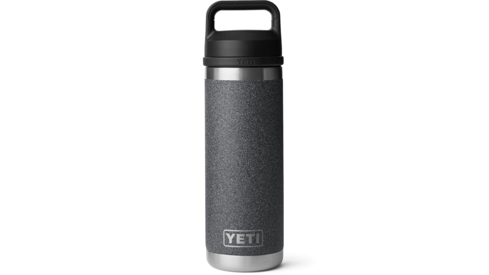 Yeti Rambler 18 oz Water Bottle w/Chug Cap, Black Stone, 21071507596