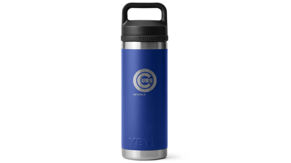 Yeti Rambler 18 oz Water Bottle w/Chug Cap, Blue/MLB Cubs, 28100006752