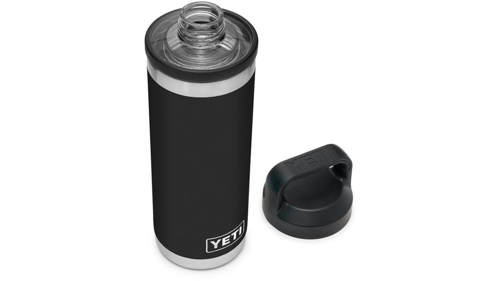 Yeti Rambler 18oz Bottle Chug, Black, 21071504040