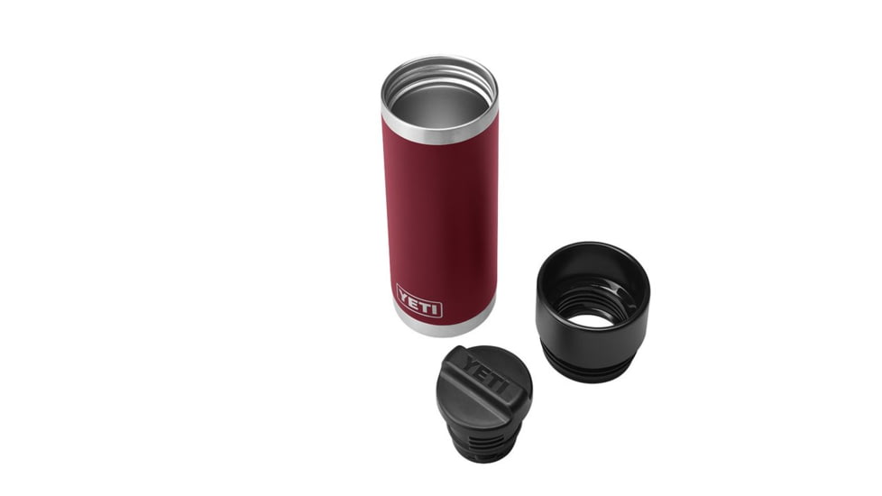 Yeti Rambler 18oz Bottle with HotShot Cap, Harvest Red, 21071500741