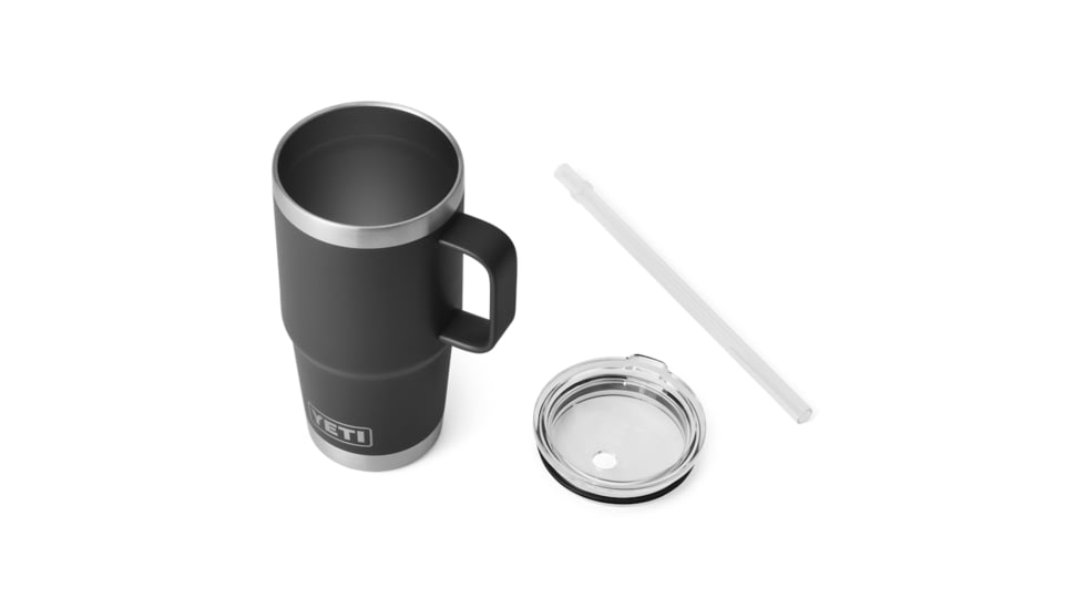 Yeti Rambler 25 oz Straw Mug, Black, 25 oz, 21071502240