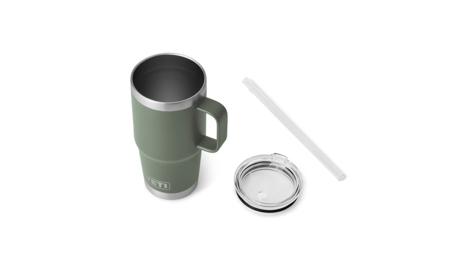 Yeti Rambler 25 oz Straw Mug, Camp Green, 25 oz, 21071502438