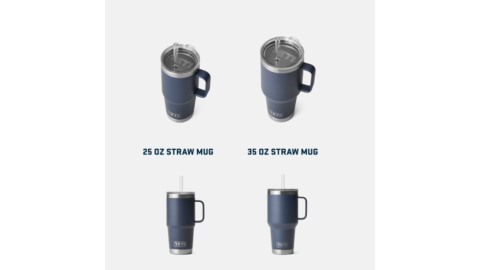 Yeti Rambler 25 oz Straw Mug, White, 25 oz, 21071502243