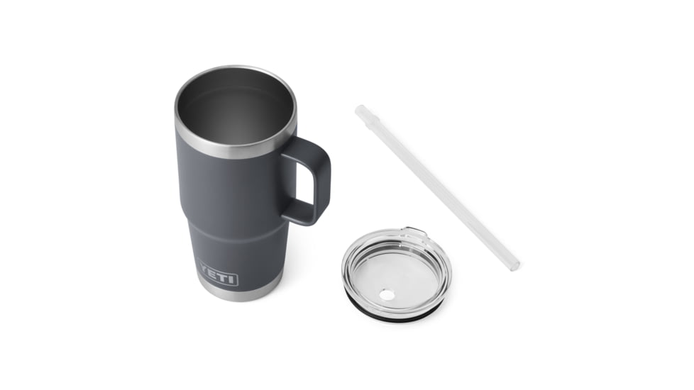 Yeti Rambler 25 oz Straw Mug, Charcoal, 25 oz, 21071501804