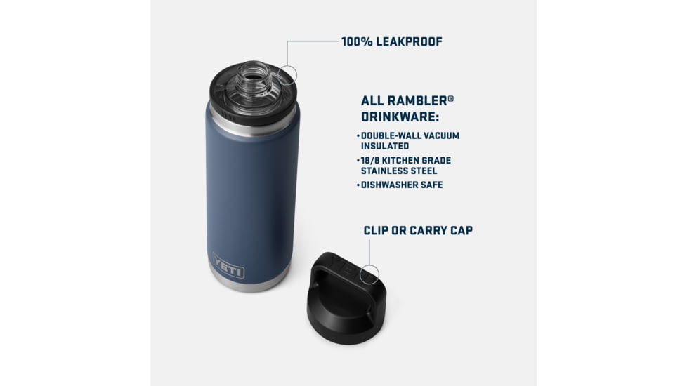 Yeti Rambler 26 oz Bottle with Chug Cap, Lowcountry Peach, 21071505459