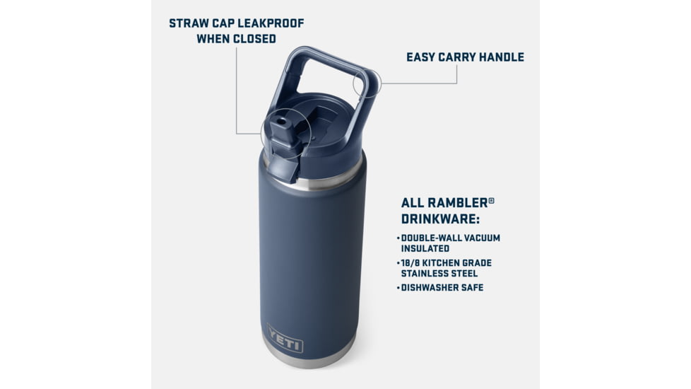 Yeti Rambler 26 oz C Straw Bottle, Lowcountry Peach, 21071505457