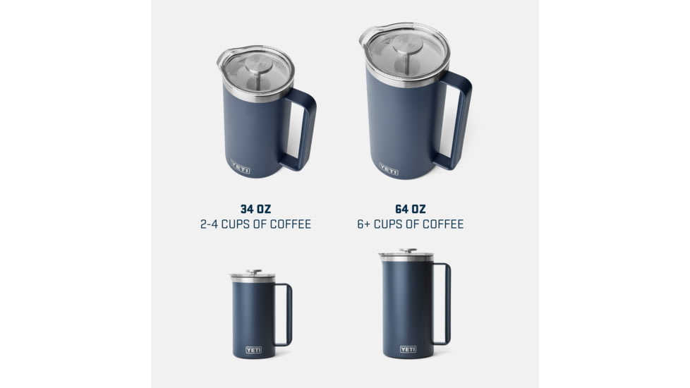 Yeti Rambler 34 oz French Press, Big Sky Blue, 34 oz, 21071504653