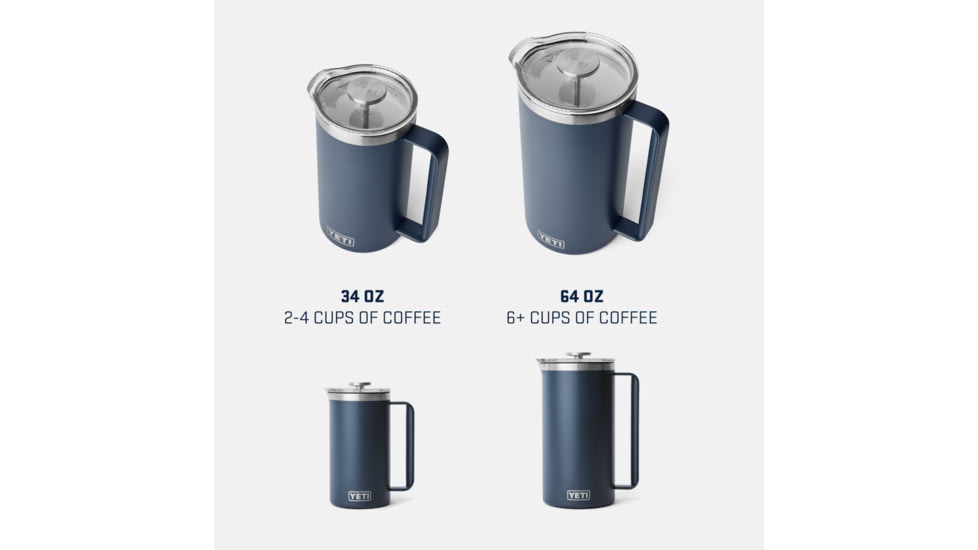 Yeti Rambler 64 Oz French Press White, White, 64 oz, 21071501853