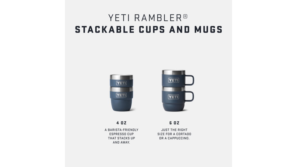 Yeti Rambler 4 oz Espresso Cup - 2 Pack, Big Wave Blue, 4 oz, 21071502687