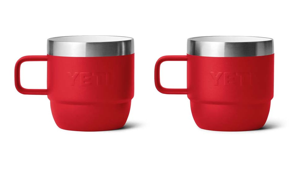 Yeti Rambler 6 oz Espresso Cup - 2 Pack, Rescue Red, 6 oz, 21071503793
